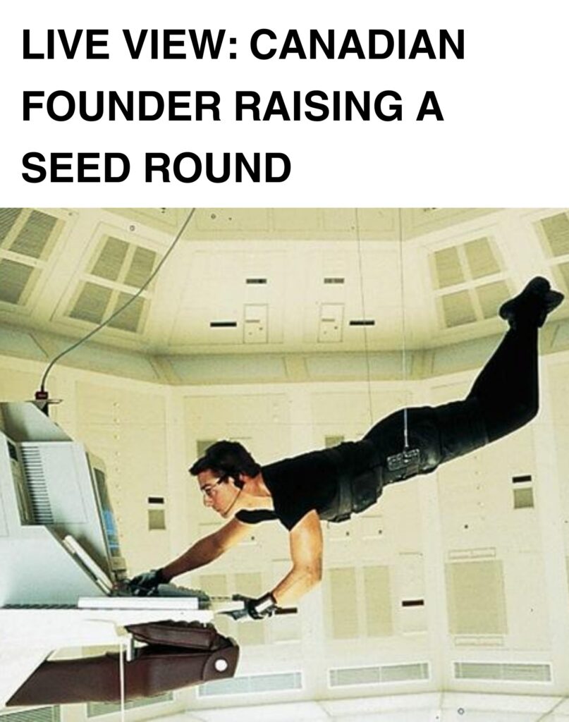 Startup Meme Raising a Seed Round